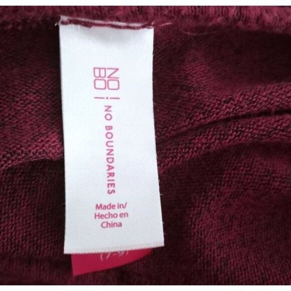 NO BOUNDARIES BURGUNDY DRESS SZ.M EUC. - Picture 6 of 8